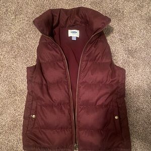Burgundy vest